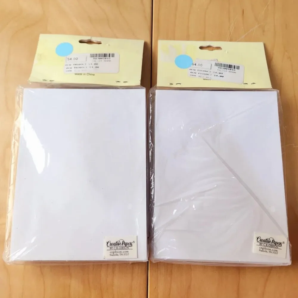 Gibson Winnie the Pooh Baby Birth Announcements Lot of 2 Packs 30 Total Cards